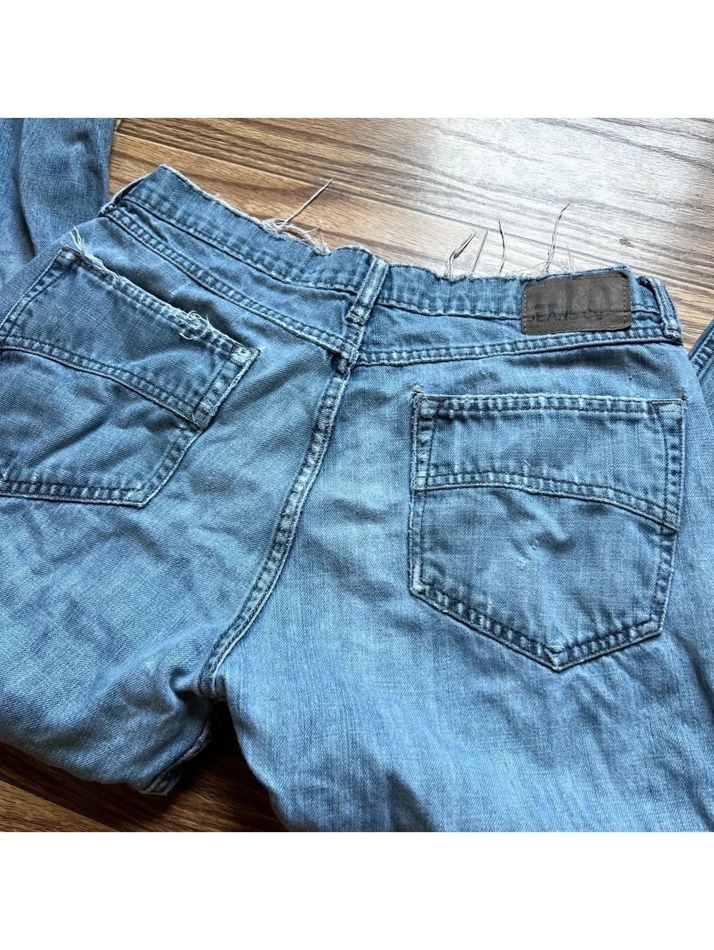 Vintage Wrangler Y2K Straight Baggy Denim Jeans Distressed Streetwear Sk8er